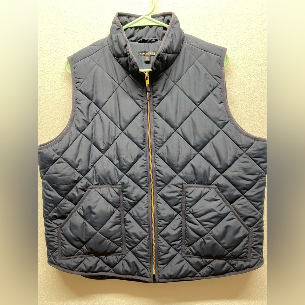 J Crew 2X Navy Vest